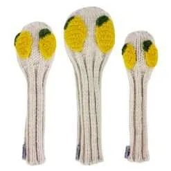 Sunfish Golf Headcovers and Golf Accessories 35 Lemon knit headcovers