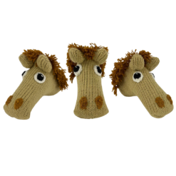 Horse Knitted Blade Putter Cover With Magnetic Closure - Image 3