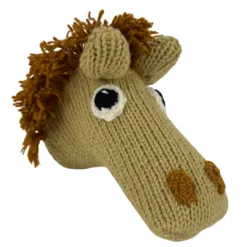 Alternative view of Horse Knitted Blade Putter Cover With Magnetic Closure