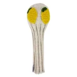 Alternative view of Lemon Knit Headcovers (Driver, Fairway, Hybrid, or Set)