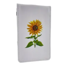 Handcrafted Golf Headcovers and Golf Accessories 1 Sunflower Scorecard + Yardage Book Holder